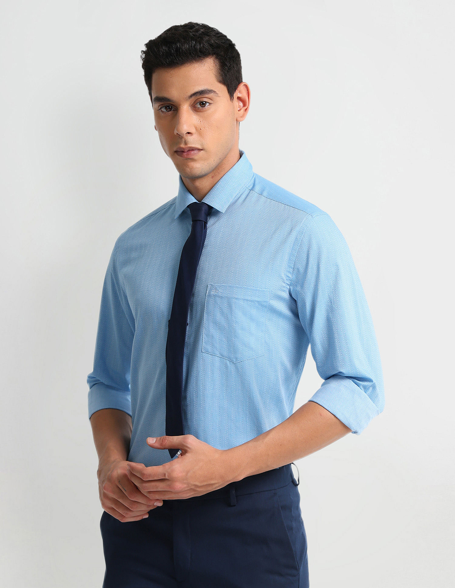 Arrow Manhattan Slim Fit Patterned Shirt