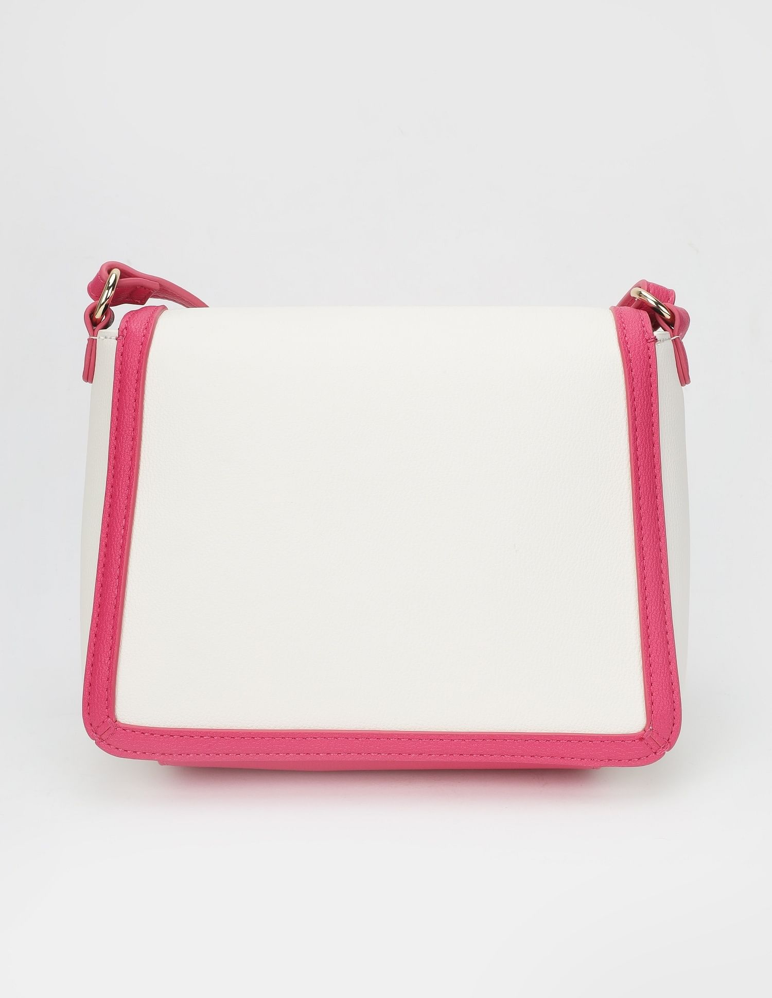 Tommy Hilfiger Solid Pink Pu Sling Bag