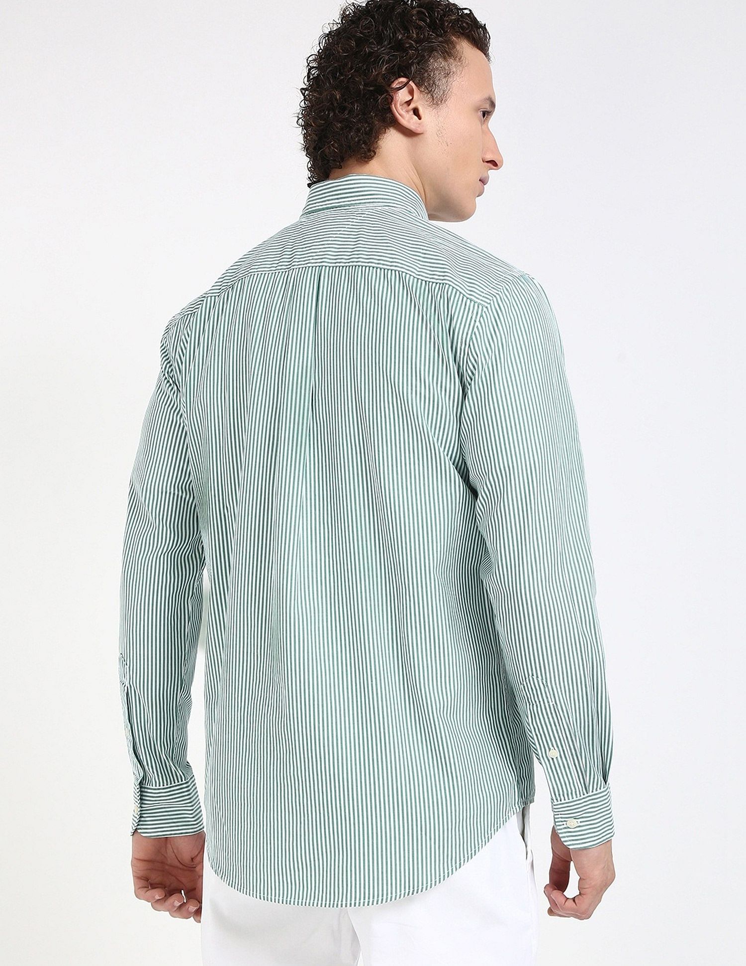 Tommy Hilfiger Striped Regular-Fit Poplin Woven Shirt
