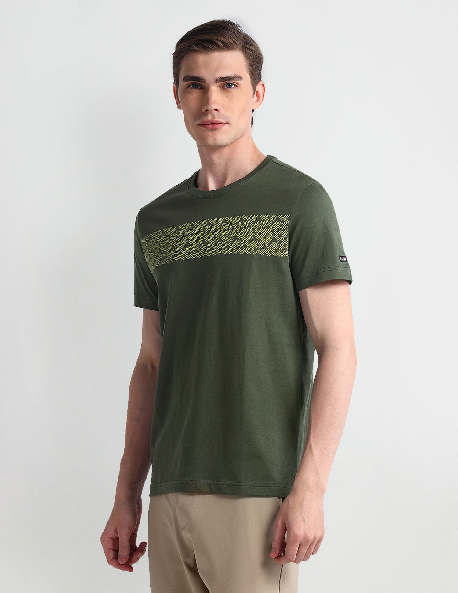 Arrow Sport Short Sleeve Geometric Print T-Shirt