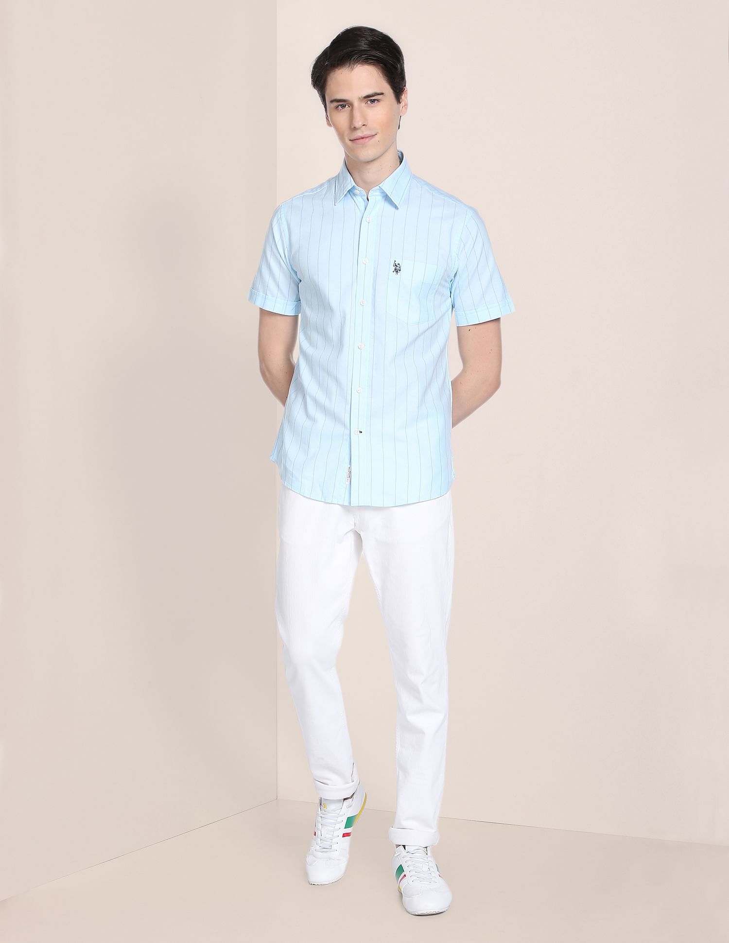 U.S. Polo Assn. Iconic Oxford Stripe Shirt