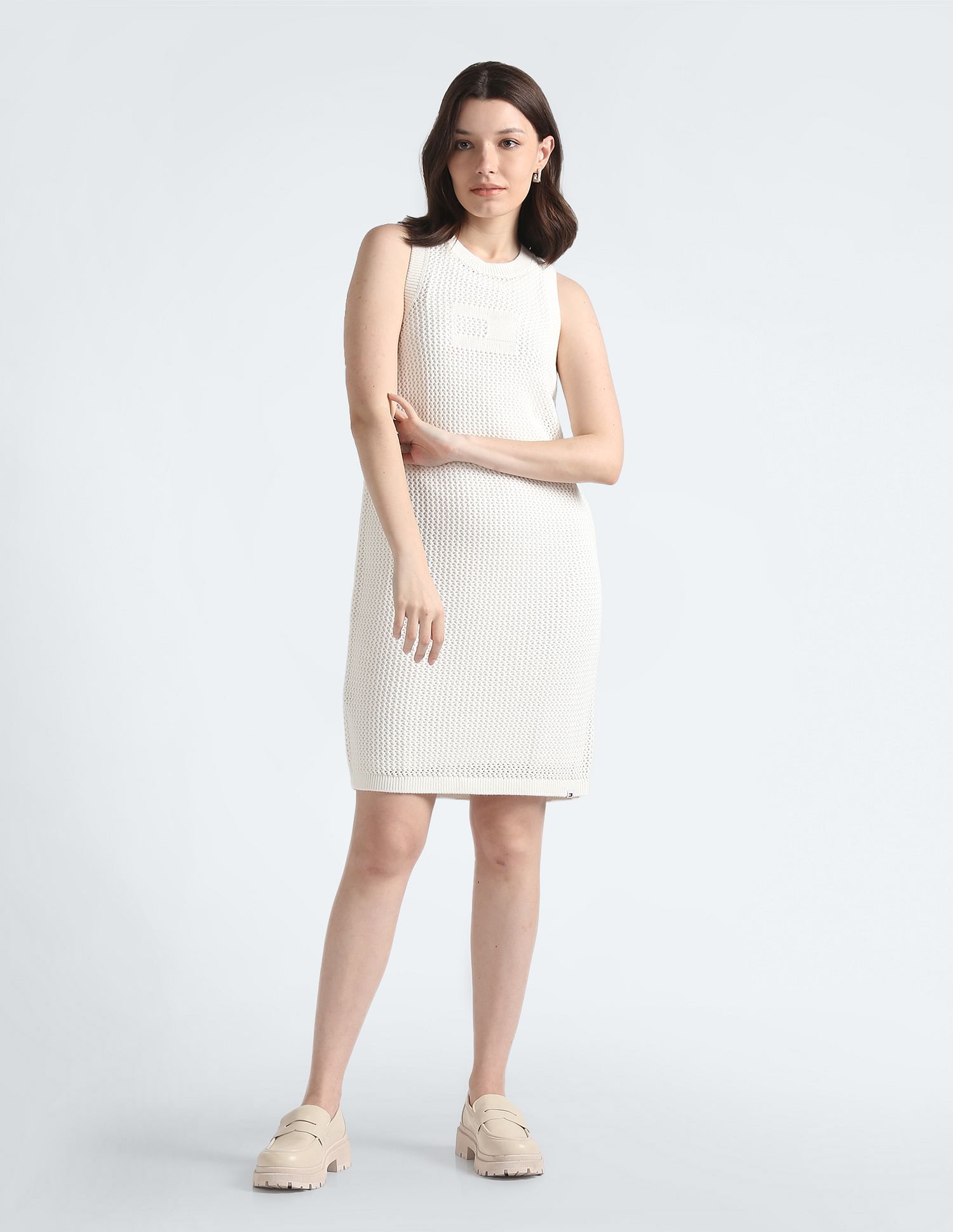 Tommy Hilfiger Organic Cotton Open Stitch Dress