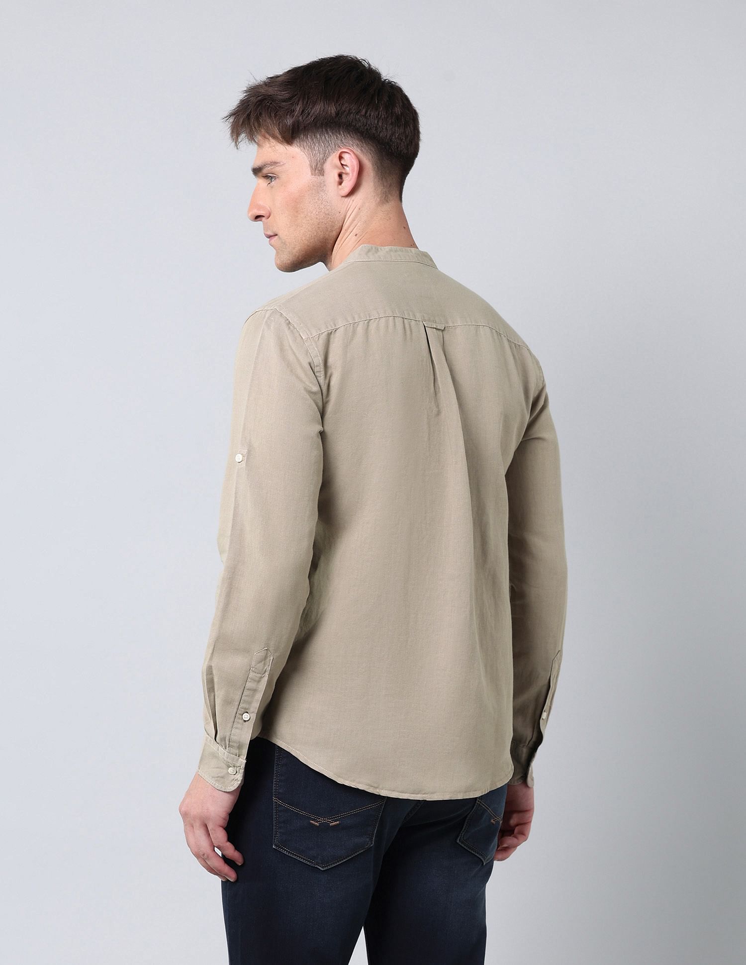 U.S. Polo Assn. Denim Co. Solid Regular Fit Poplin Shirt