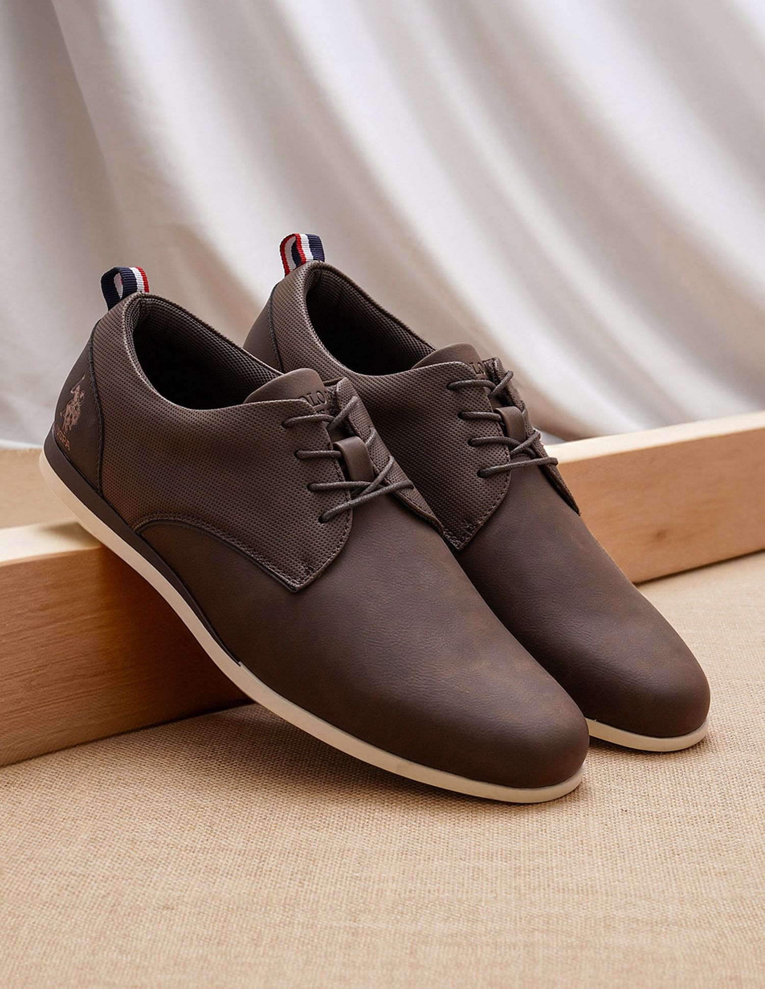 Us polo shop leather shoes price