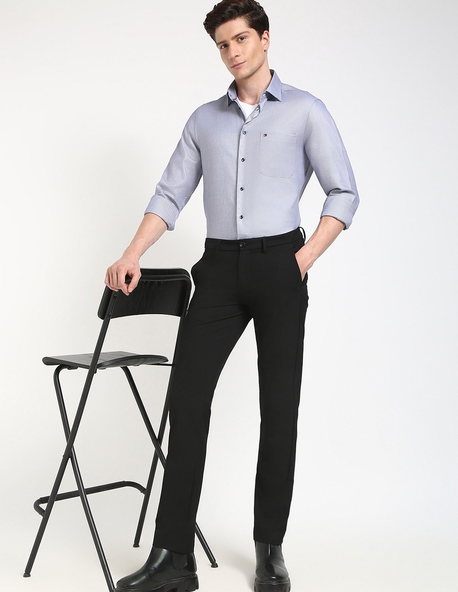 Tommy Hilfiger Printed Regular-Fit Cotton Shirt
