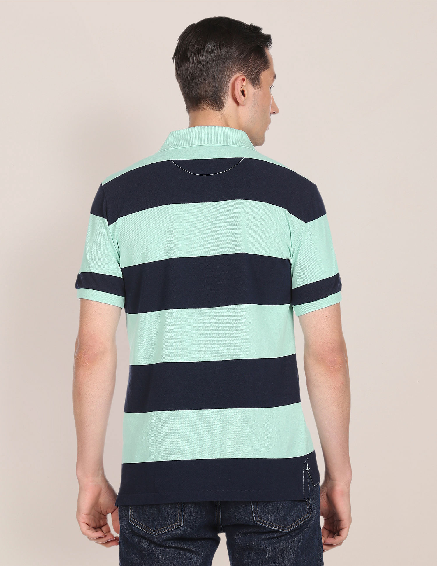 U.S. Polo Assn. Pique Striped Polo Shirt