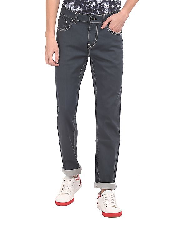 Flying Machine Michael Slim Tapered Fit Dark Wash Jeans
