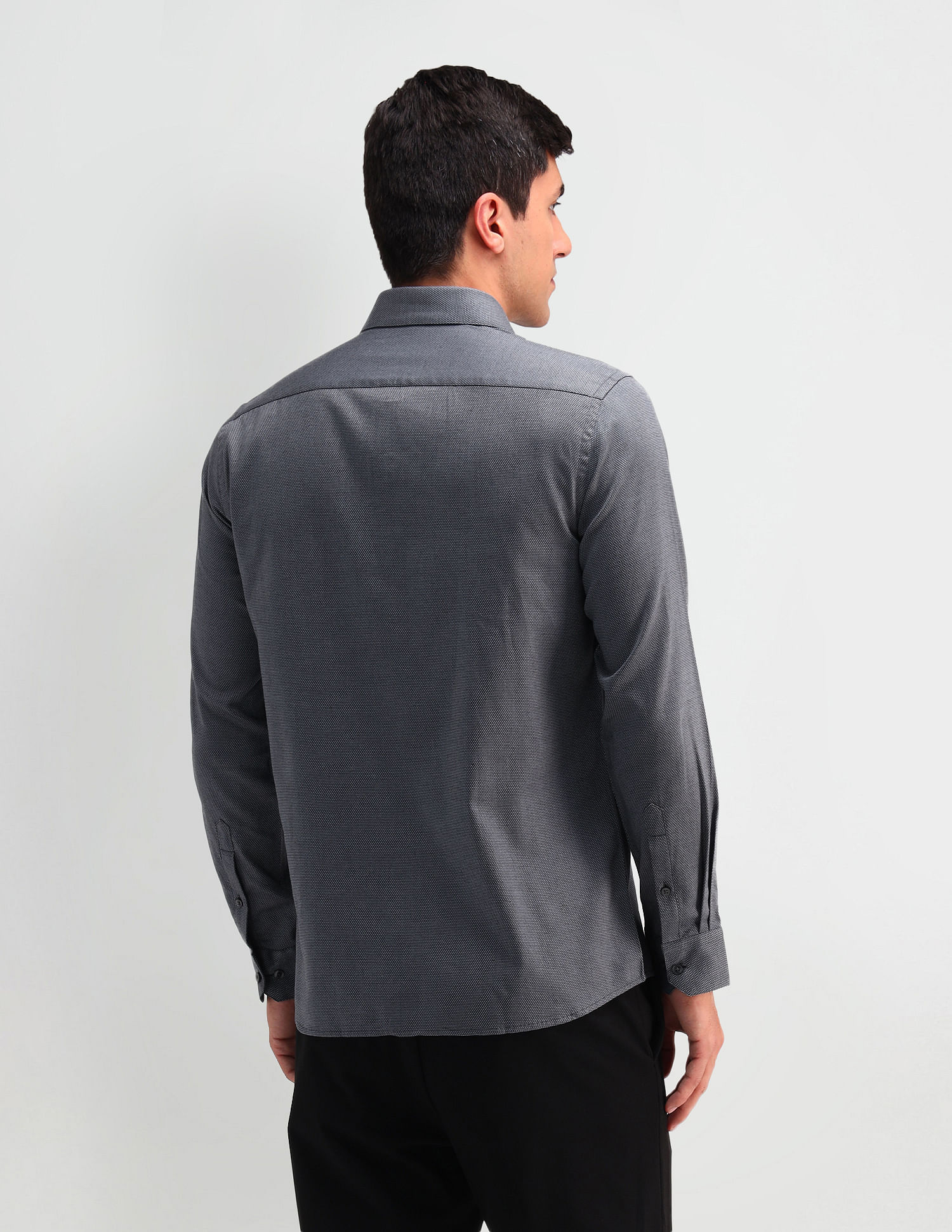 Arrow Slim Fit Dobby Printed Shirt