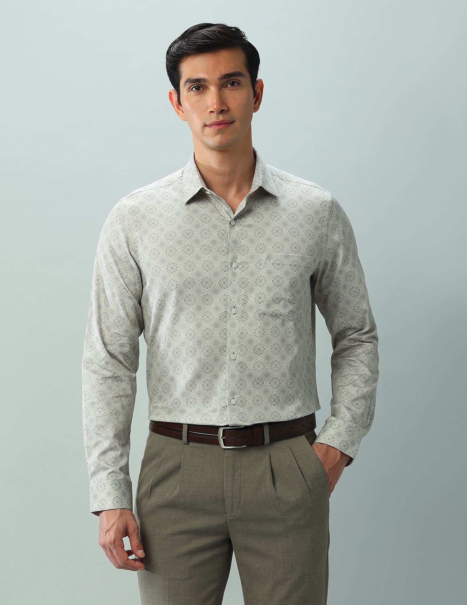 Arrow Regular Fit Twill Printed Shirt