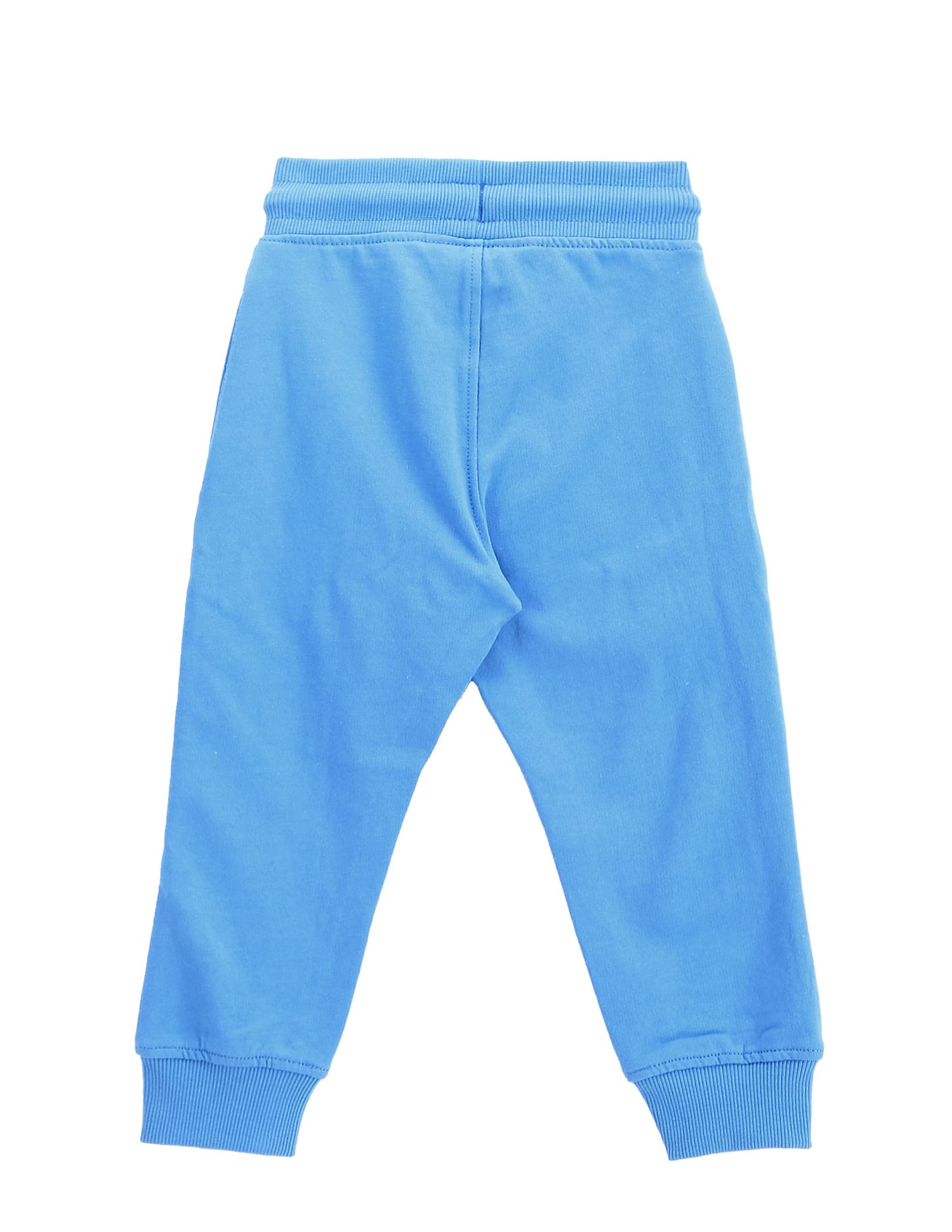 U.S. Polo Assn. Kids Boys Brand Print Cotton Track Pants