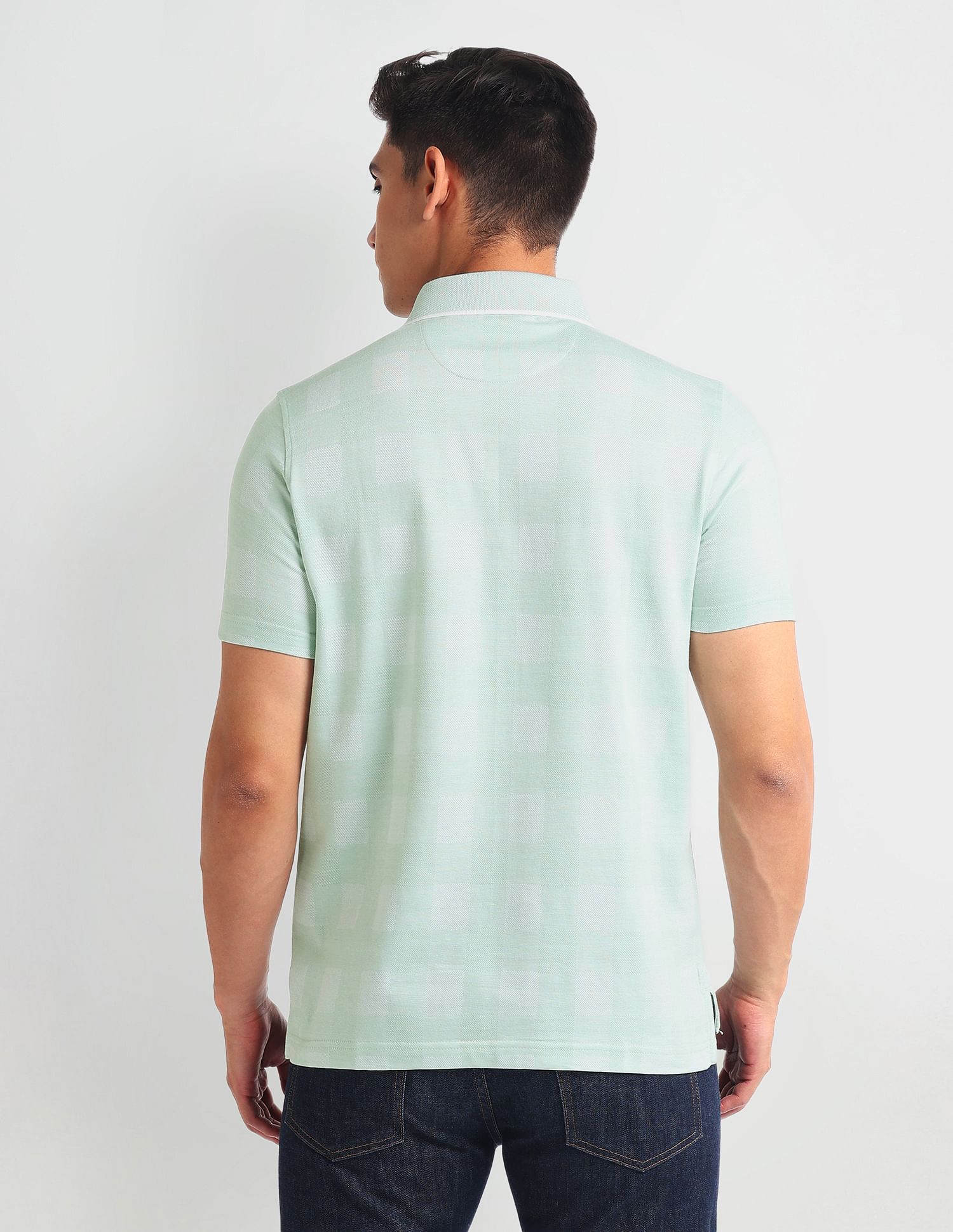Arrow Check Cotton Polo Shirt