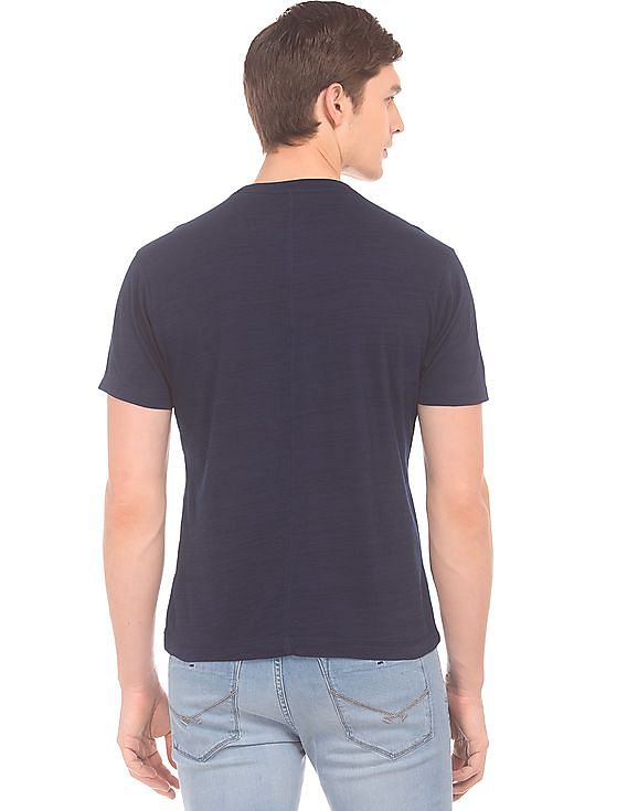 U.S. Polo Assn. Denim Co. Muscle Fit Slub Knit Henley T-Shirt