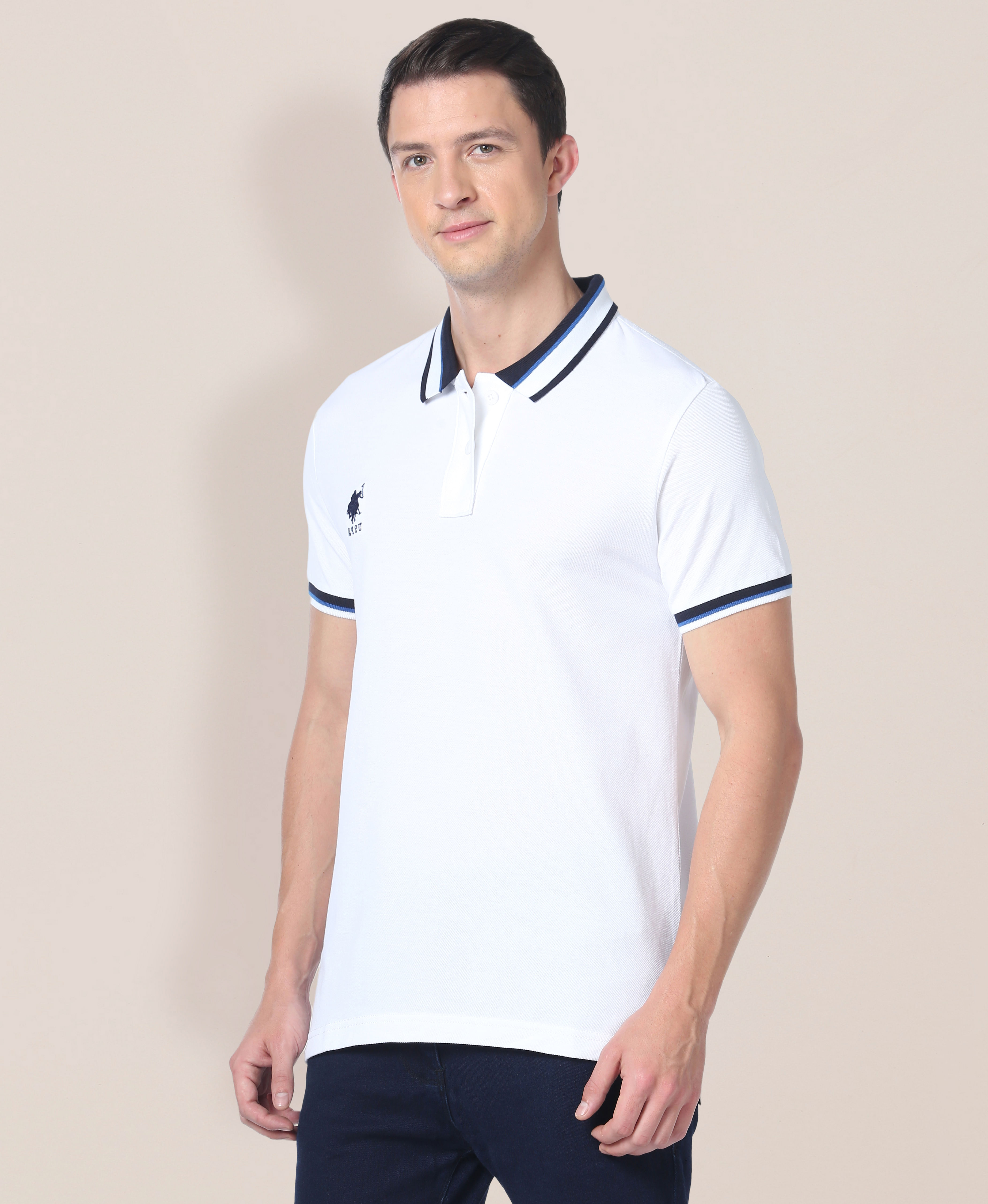 U.S. Polo Assn. Solid Slim Fit Polo Shirt