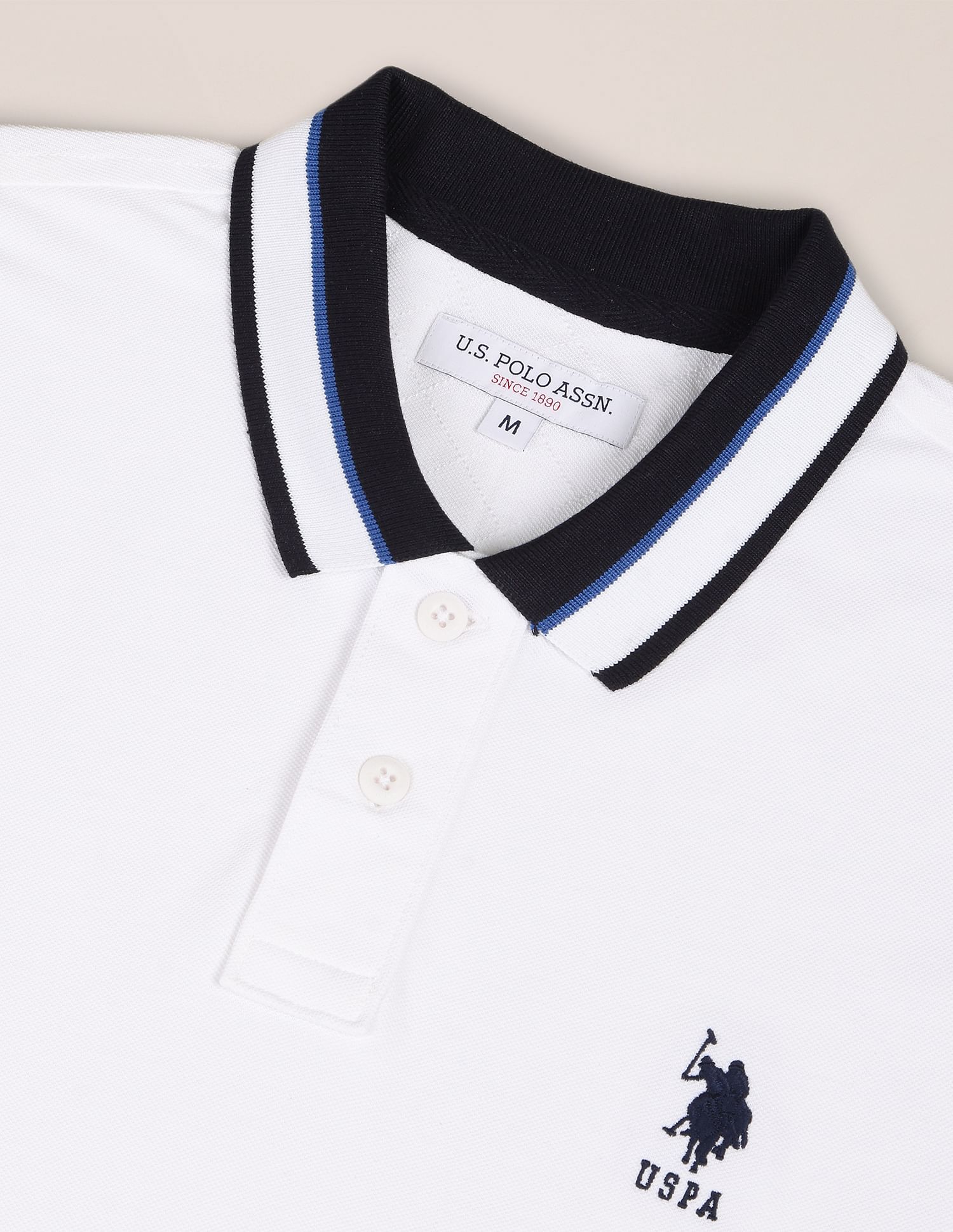 U.S. Polo Assn. Solid Slim Fit Polo Shirt