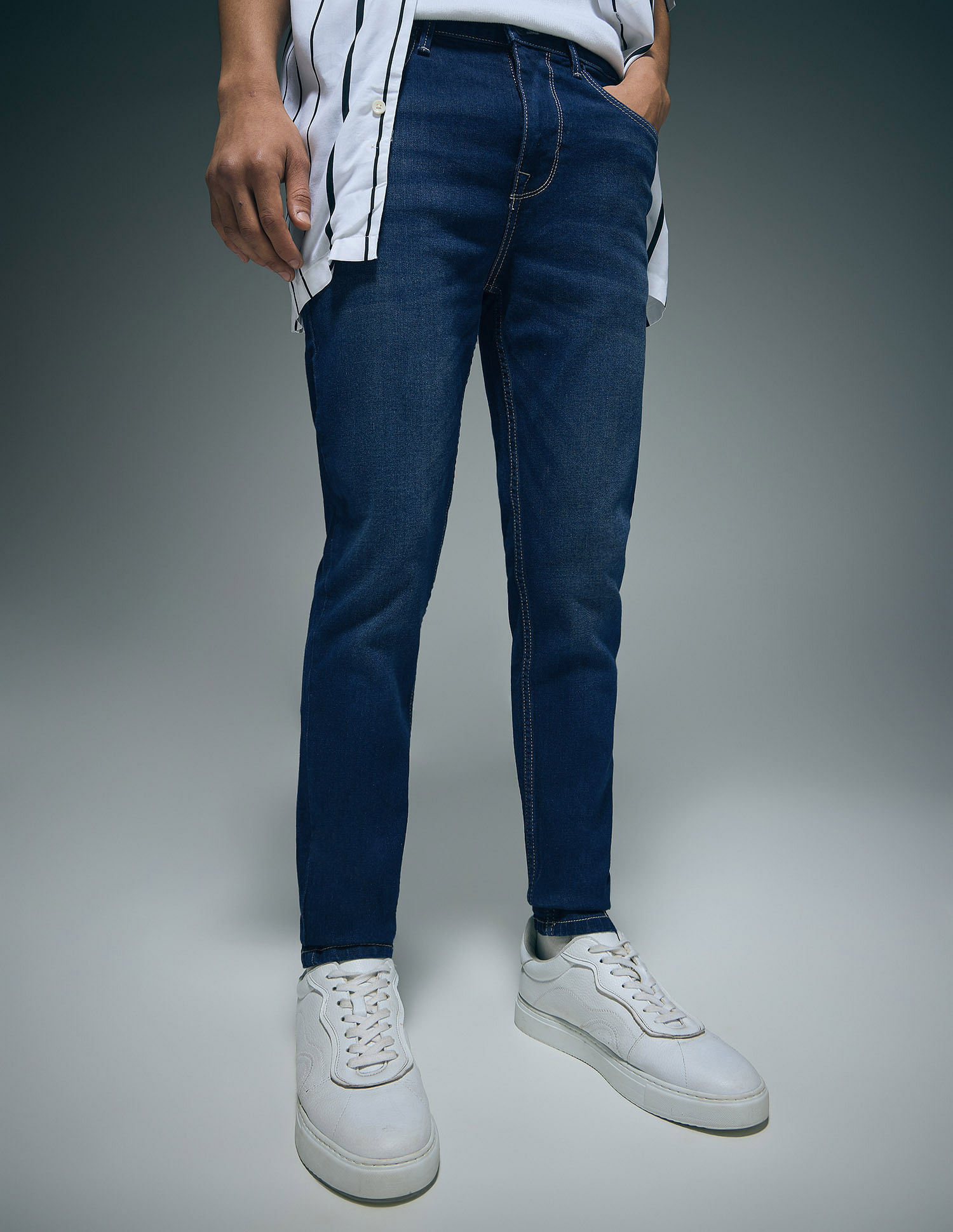 Flying Machine Skinny Fit Mid Rise Jeans