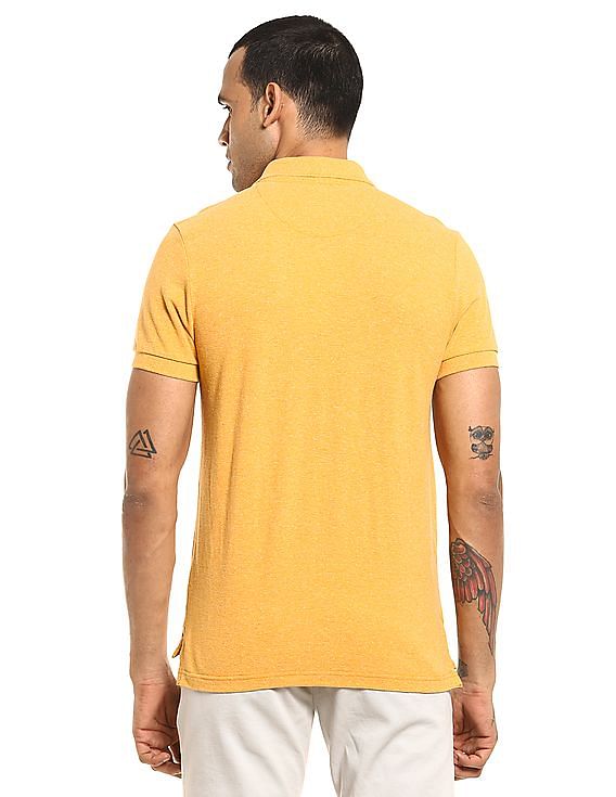 U.S. Polo Assn. Denim Co. Cotton Heathered Polo Shirt
