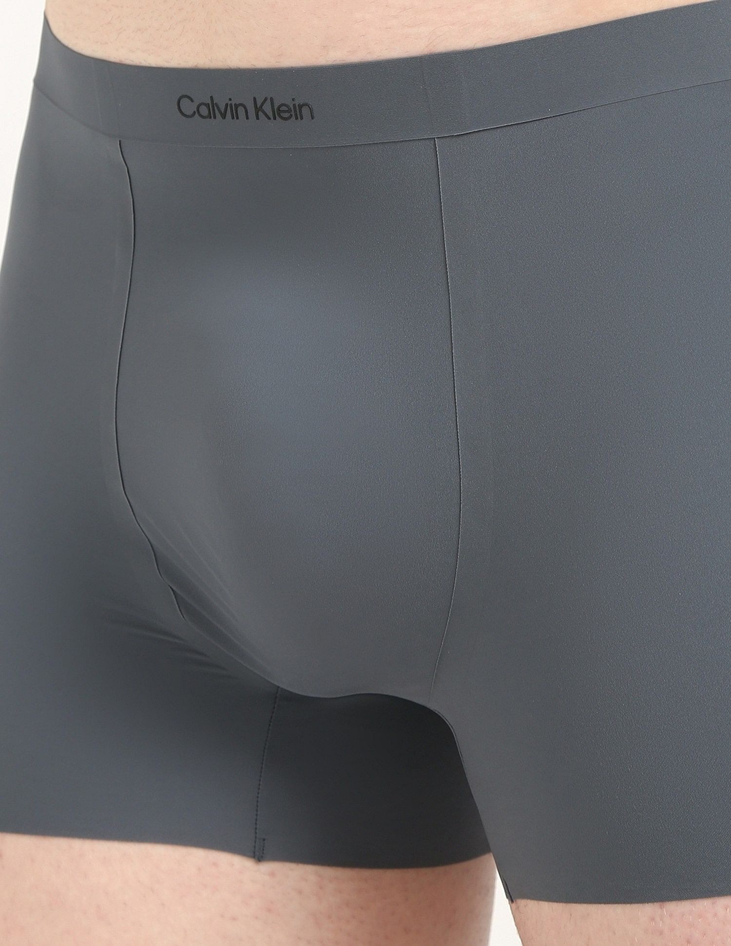 Calvin Klein Underwear Mid Rise Solid Grey Trunks