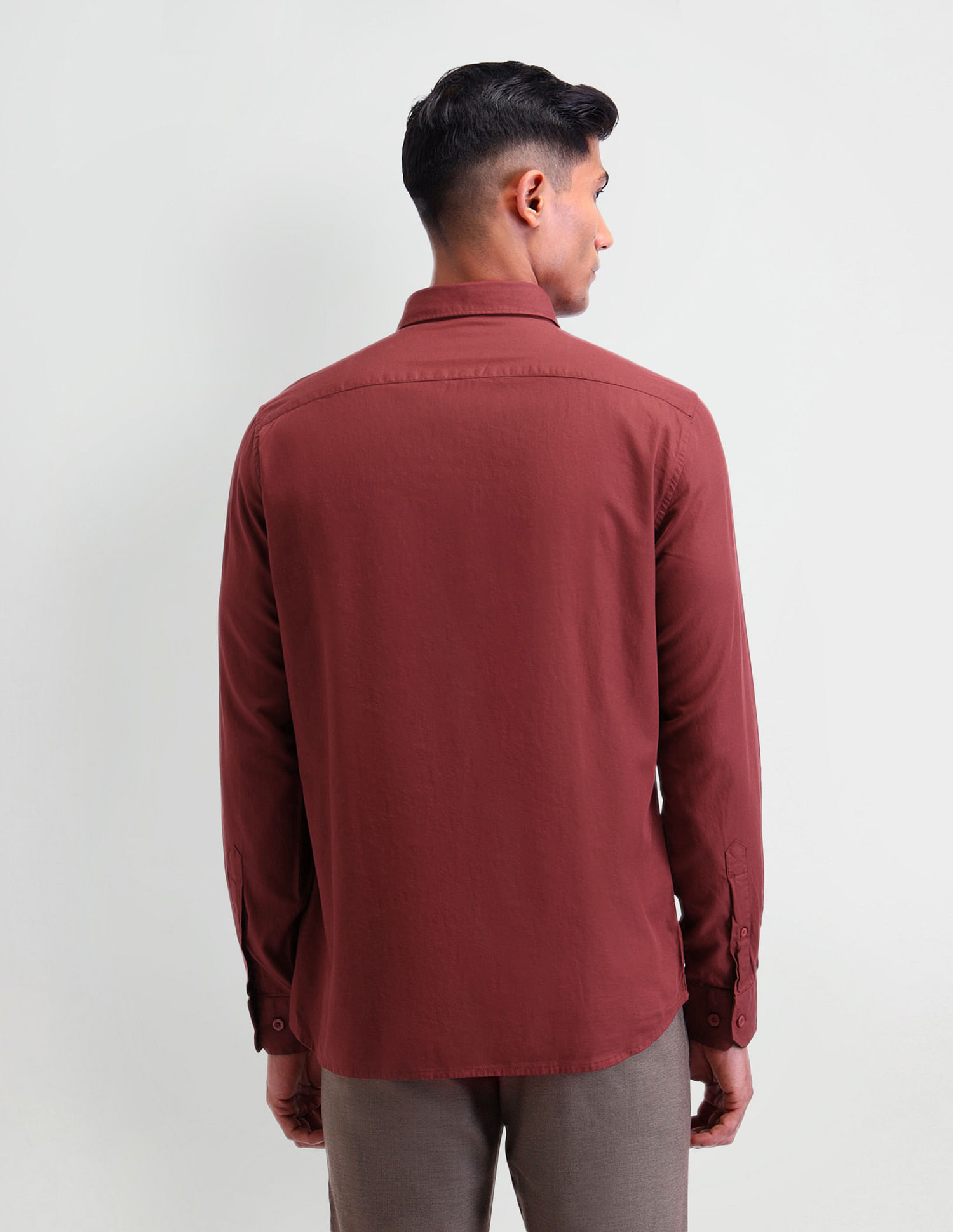 Arrow Sport Horizontal Striped Tailored Fit Shirt