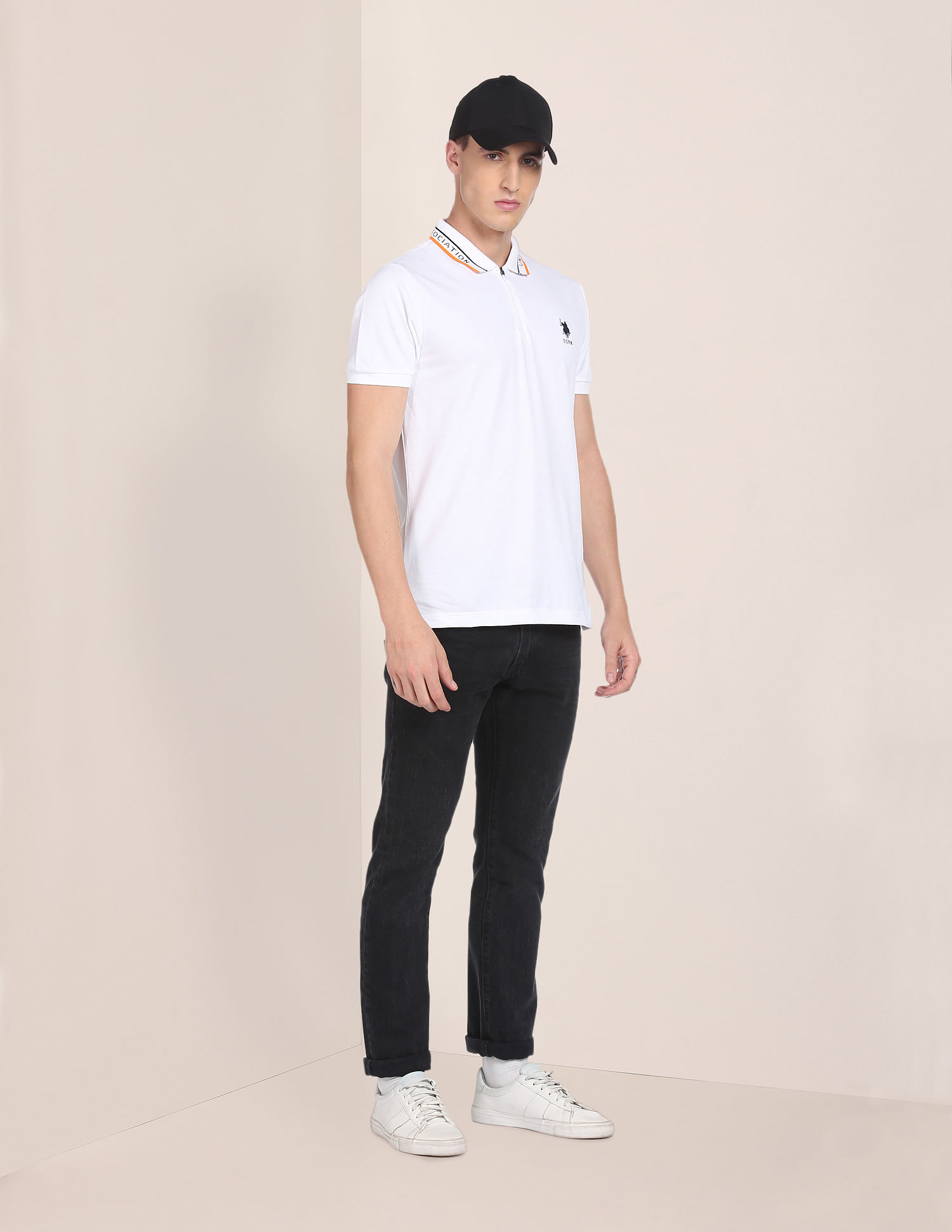 U.S. Polo Assn. Pure Cotton Solid Polo Shirt