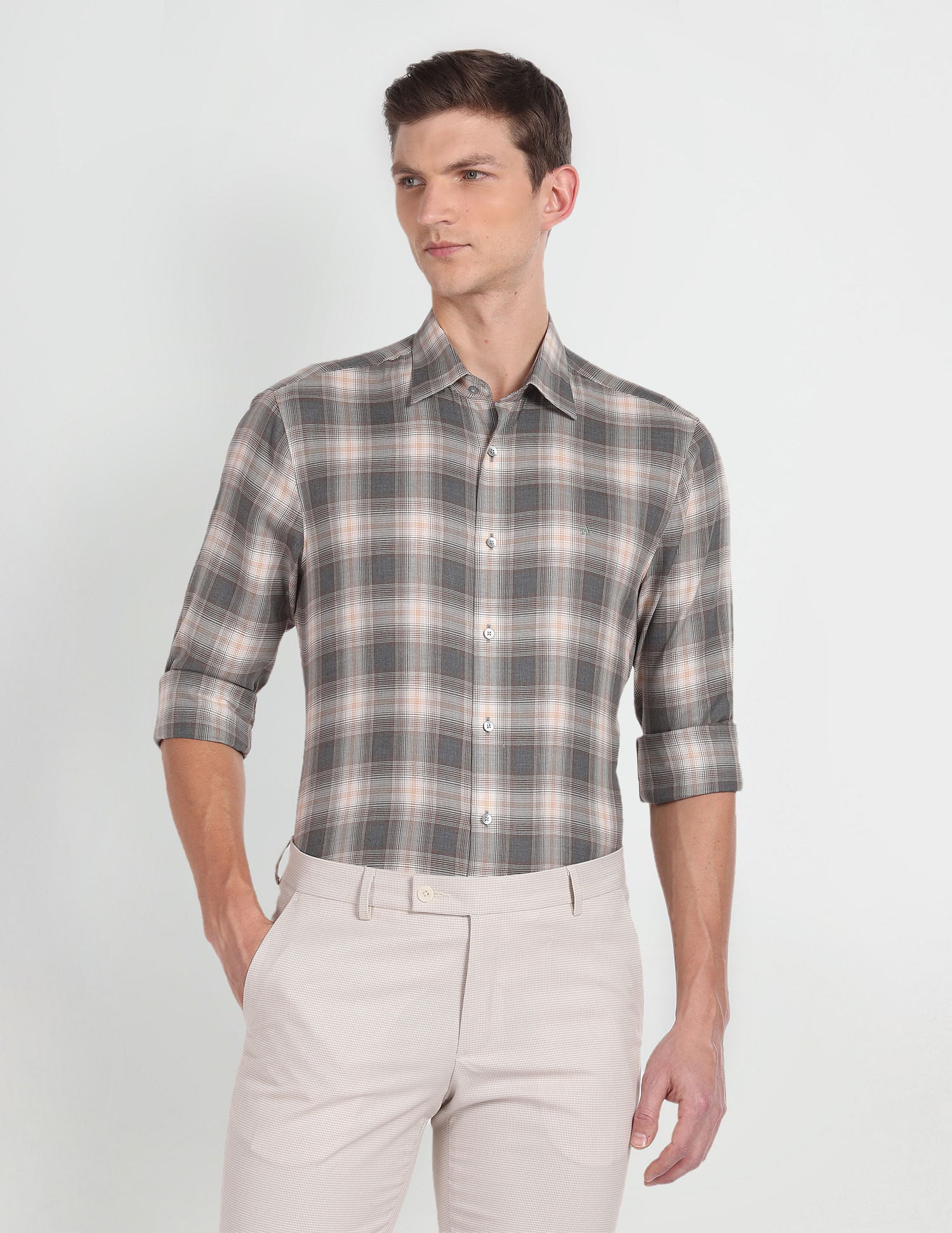 Arrow Tartan Check Twill Shirt