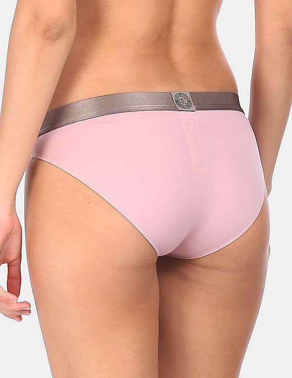Buy Calvin Klein Underwear Women Pink Elasticized Waistband Solid Bikini  Panty 