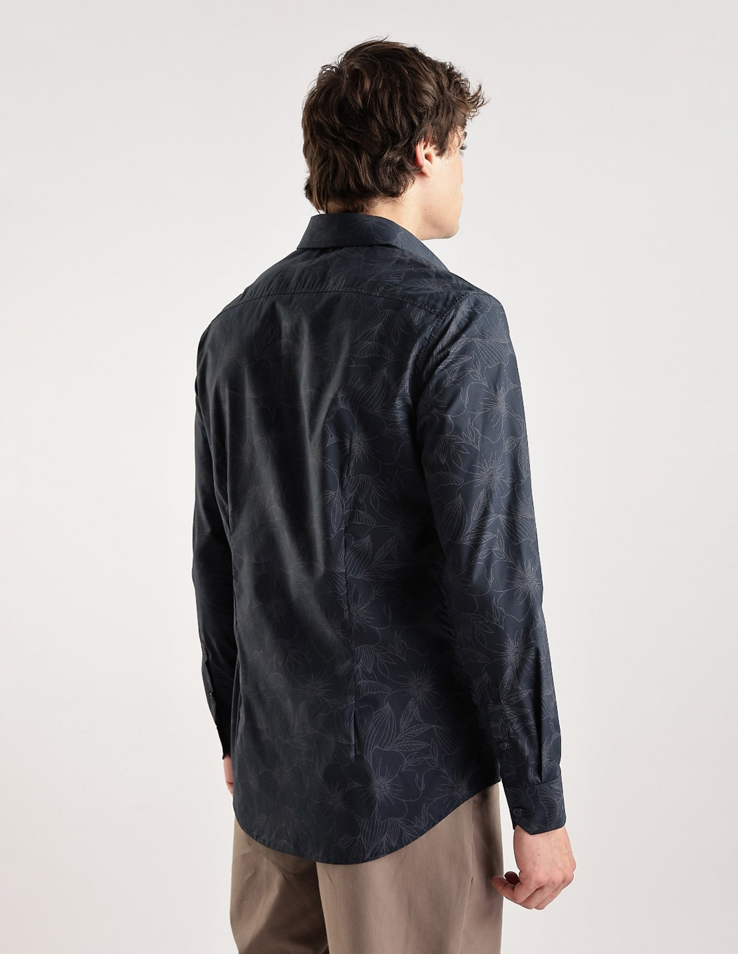 Calvin Klein Jeans Floral Slim Fit Poplin Woven Shirt