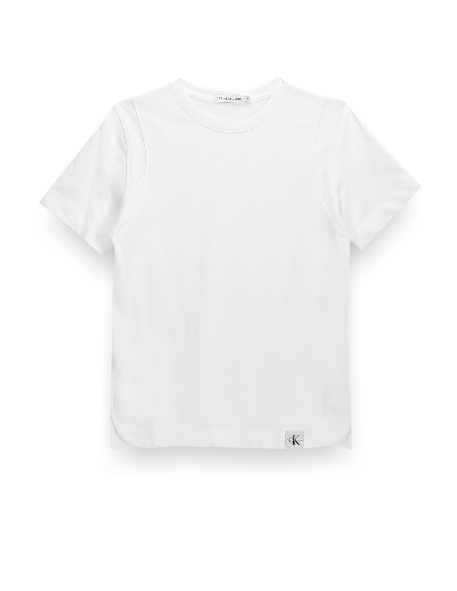 Calvin Klein Boys Curved Hem Movement T-Shirt