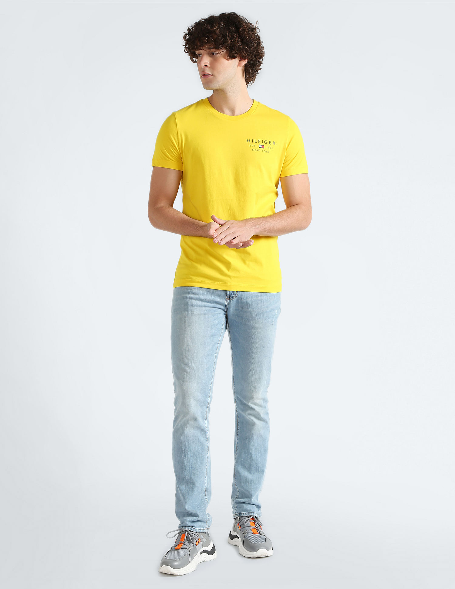 Tommy Hilfiger Organic Cotton Logo Slim Fit T-Shirt