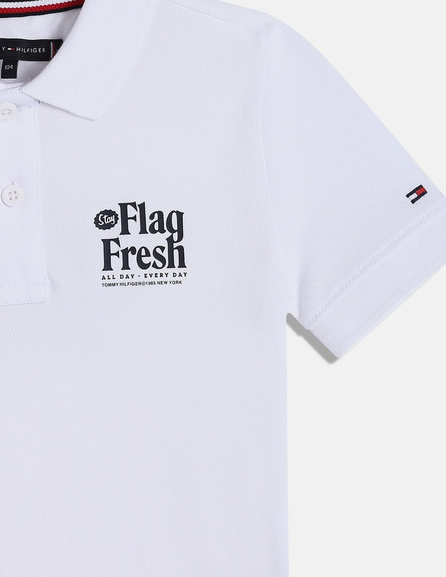 Tommy Hilfiger Kids Boys Graphic Relaxed-Fit Cotton Polo T-Shirt
