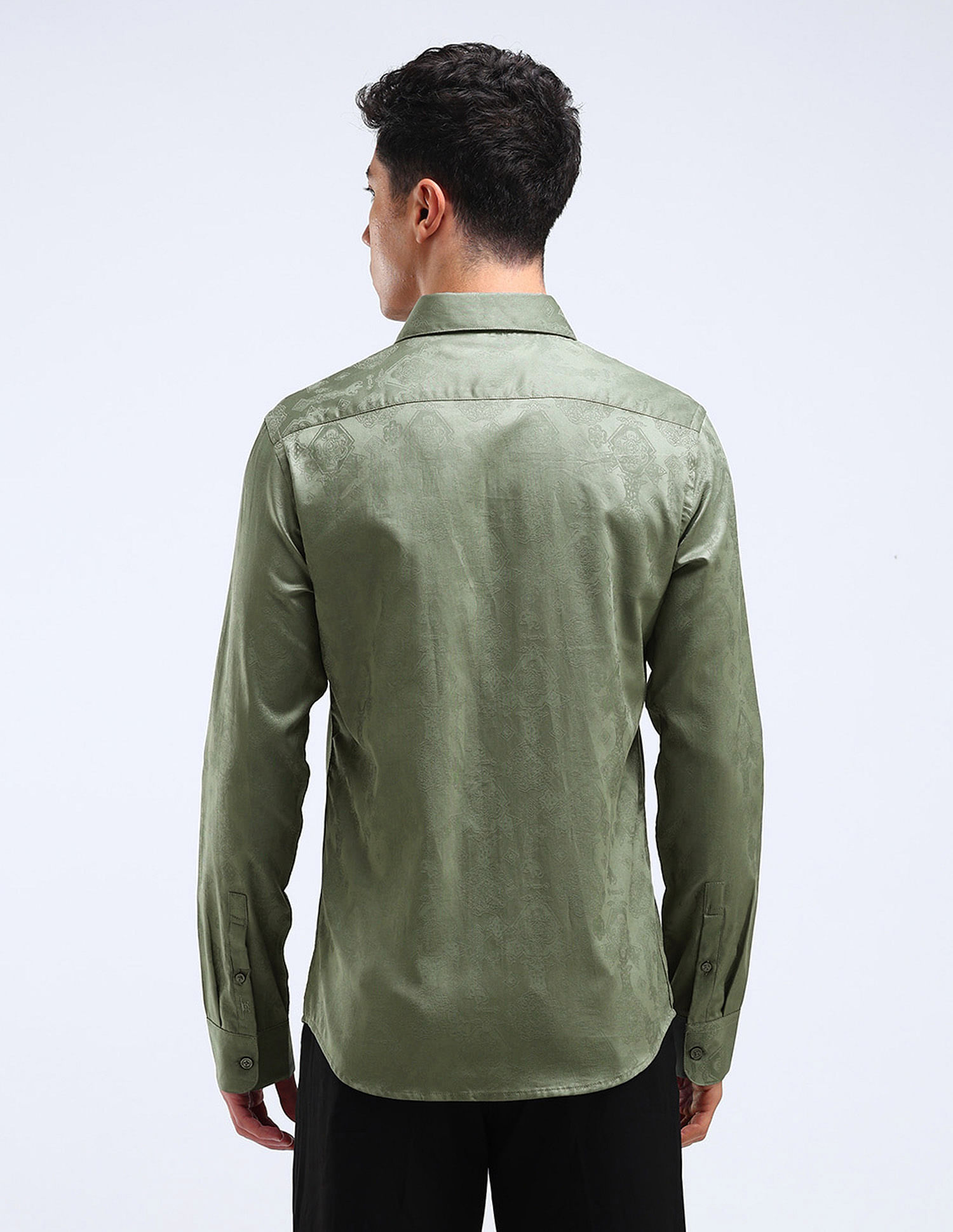 Flying Machine Slim Fit Jacquard Shirt