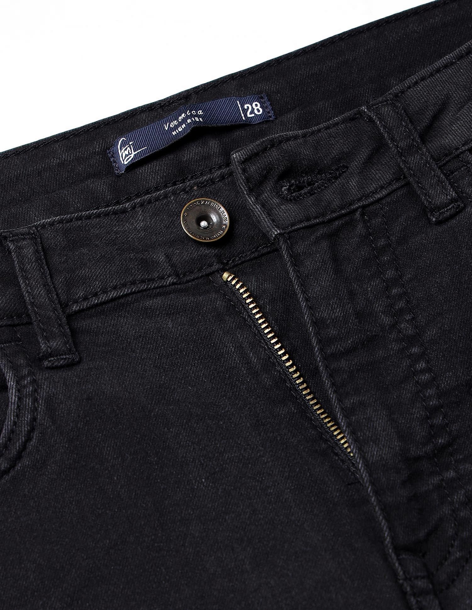 Flying Machine Women High Rise Veronica Skinny Fit Twill Jeans