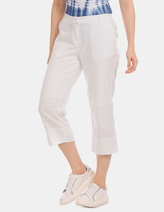 JM Collection Women's Side Lace-Up Capri Pants, Created for Macy's - Macy's