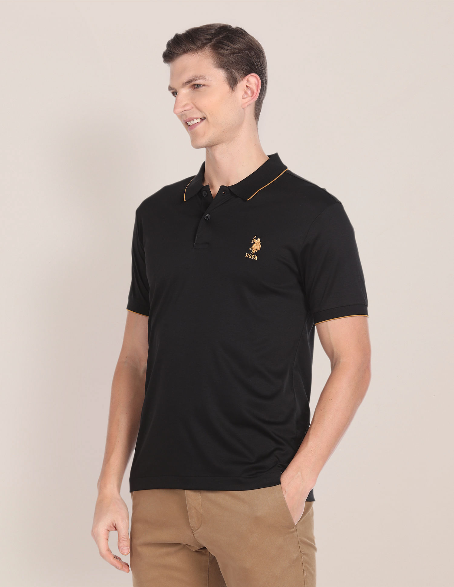 Slim Fit Cotton polo shirt