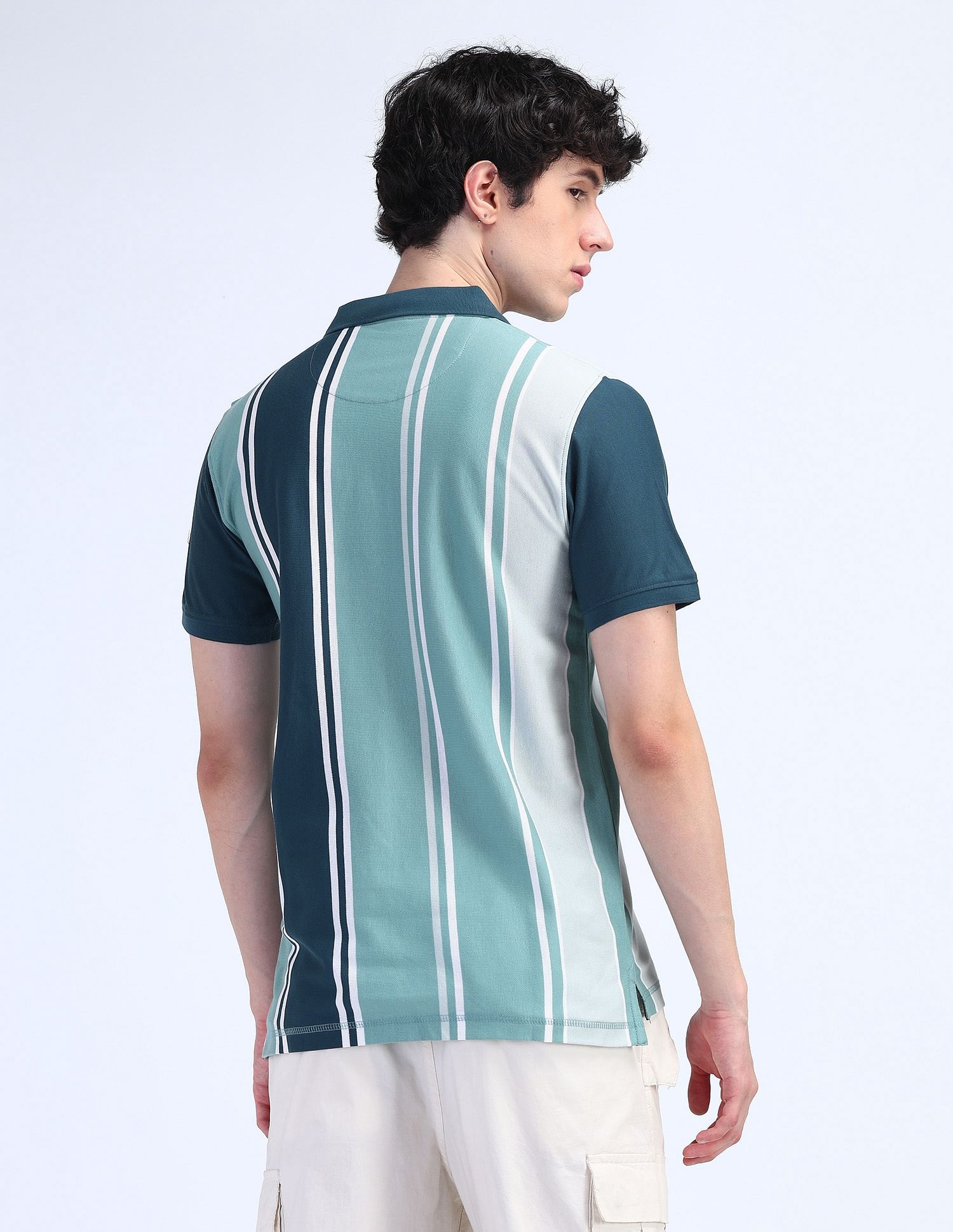 Flying Machine Colour Blocked Regular Polo Shirt