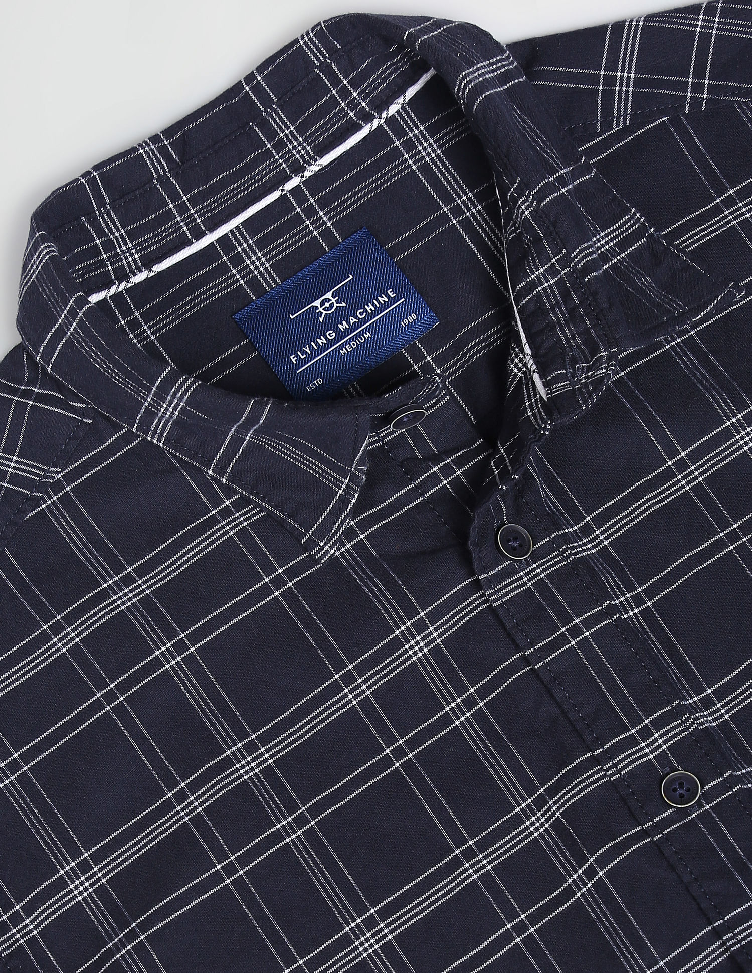 Flying Machine Tartan Check Dobby Shirt