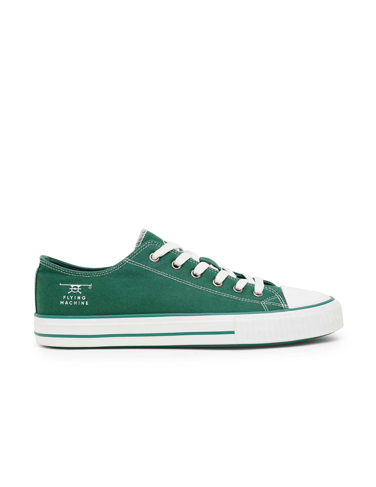 Flying Machine Men Round Toe Washed Cox 2.0 Sneakers