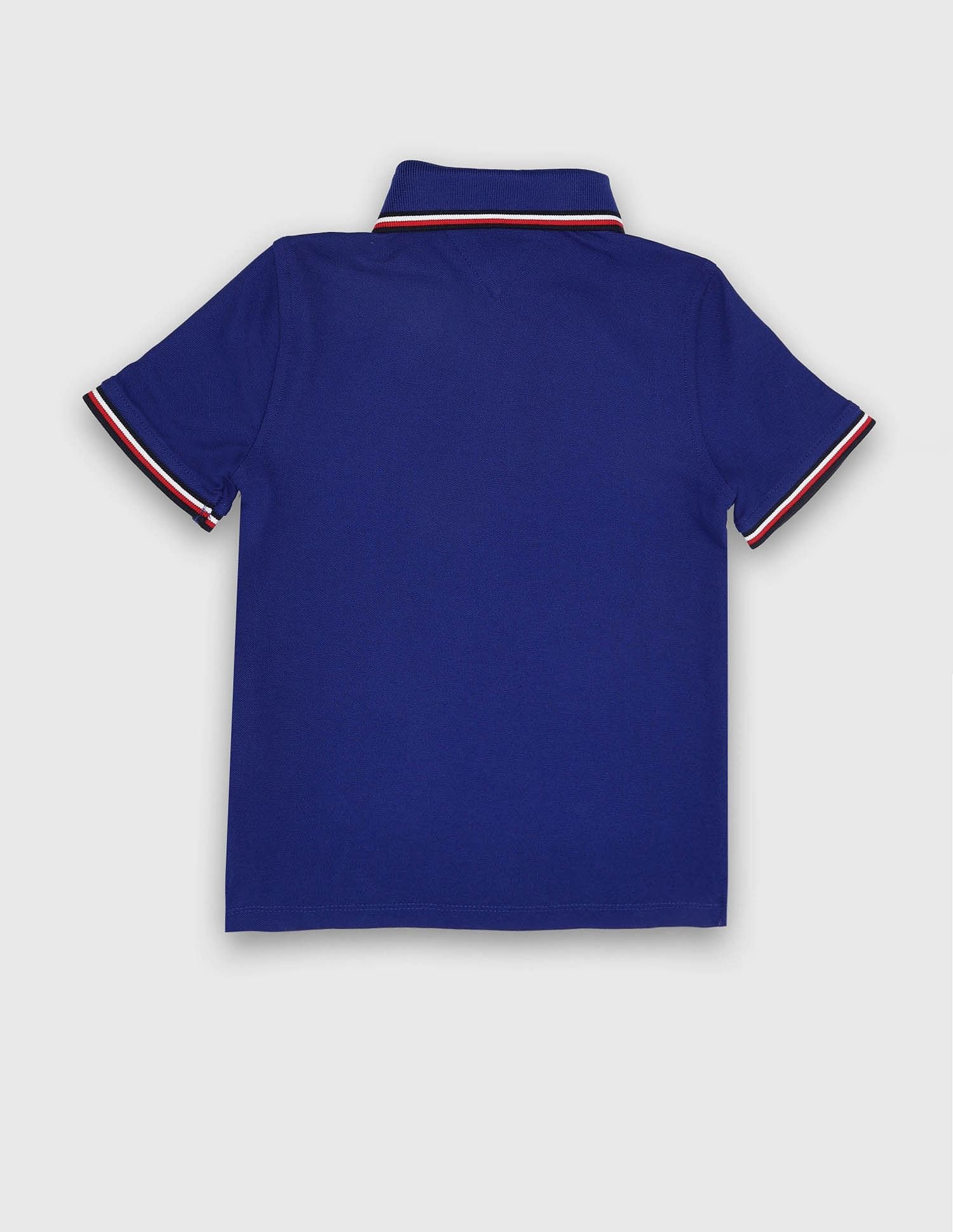 Tommy Hilfiger Kids Boys Solid Regular-Fit Cotton Polo Shirt