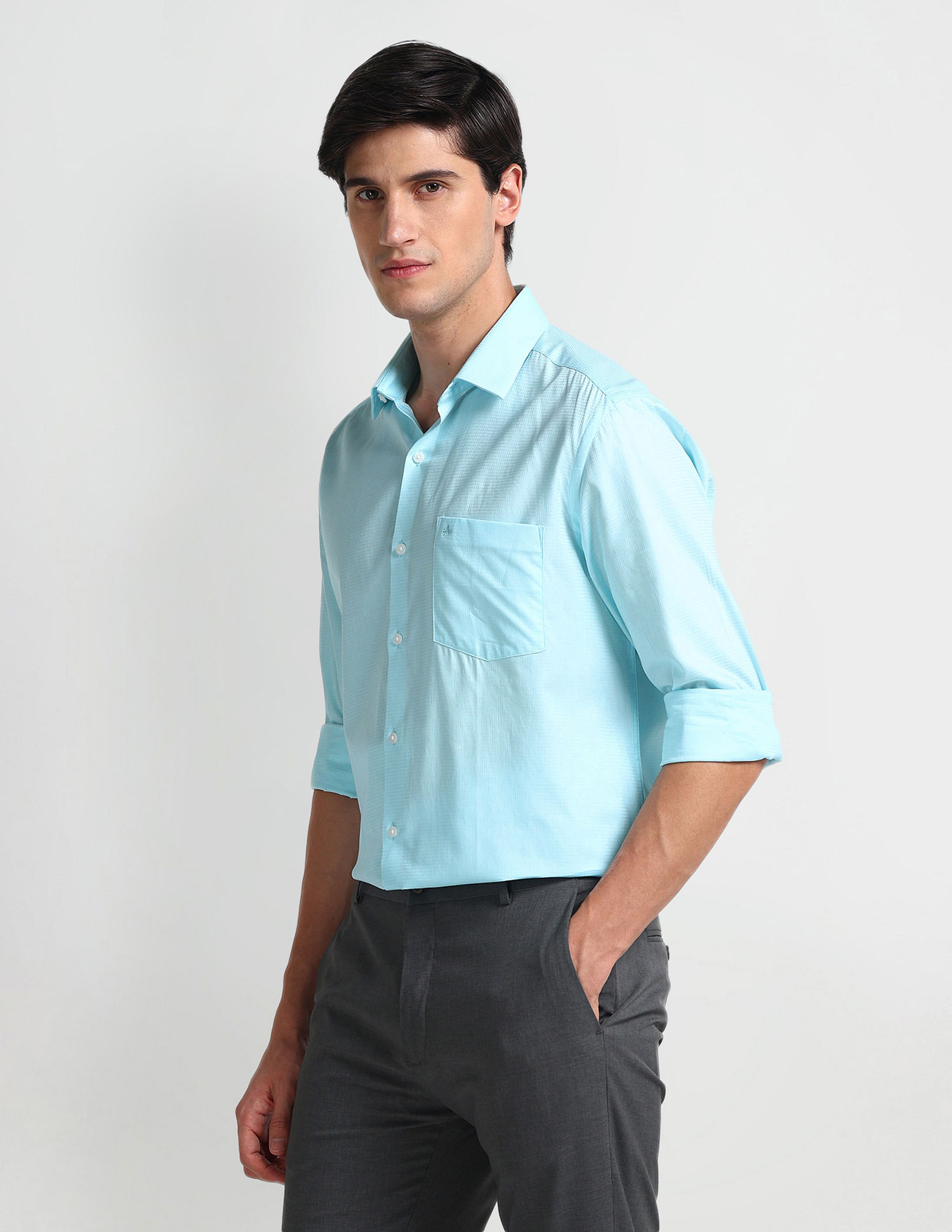 Arrow Self Designed Manhattan Slim Fit Shirt