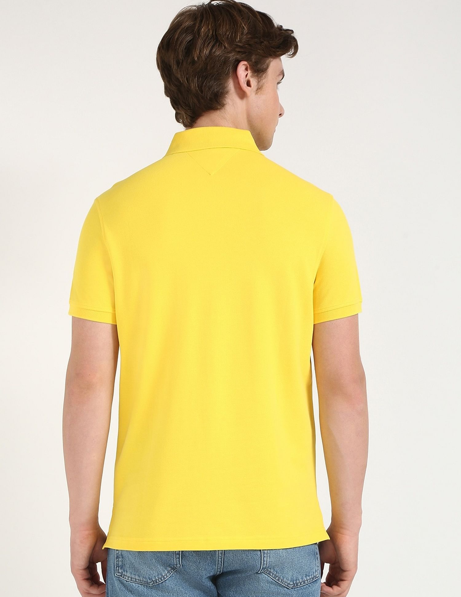 Tommy Hilfiger Solid Regular-Fit Cotton Polo Shirt