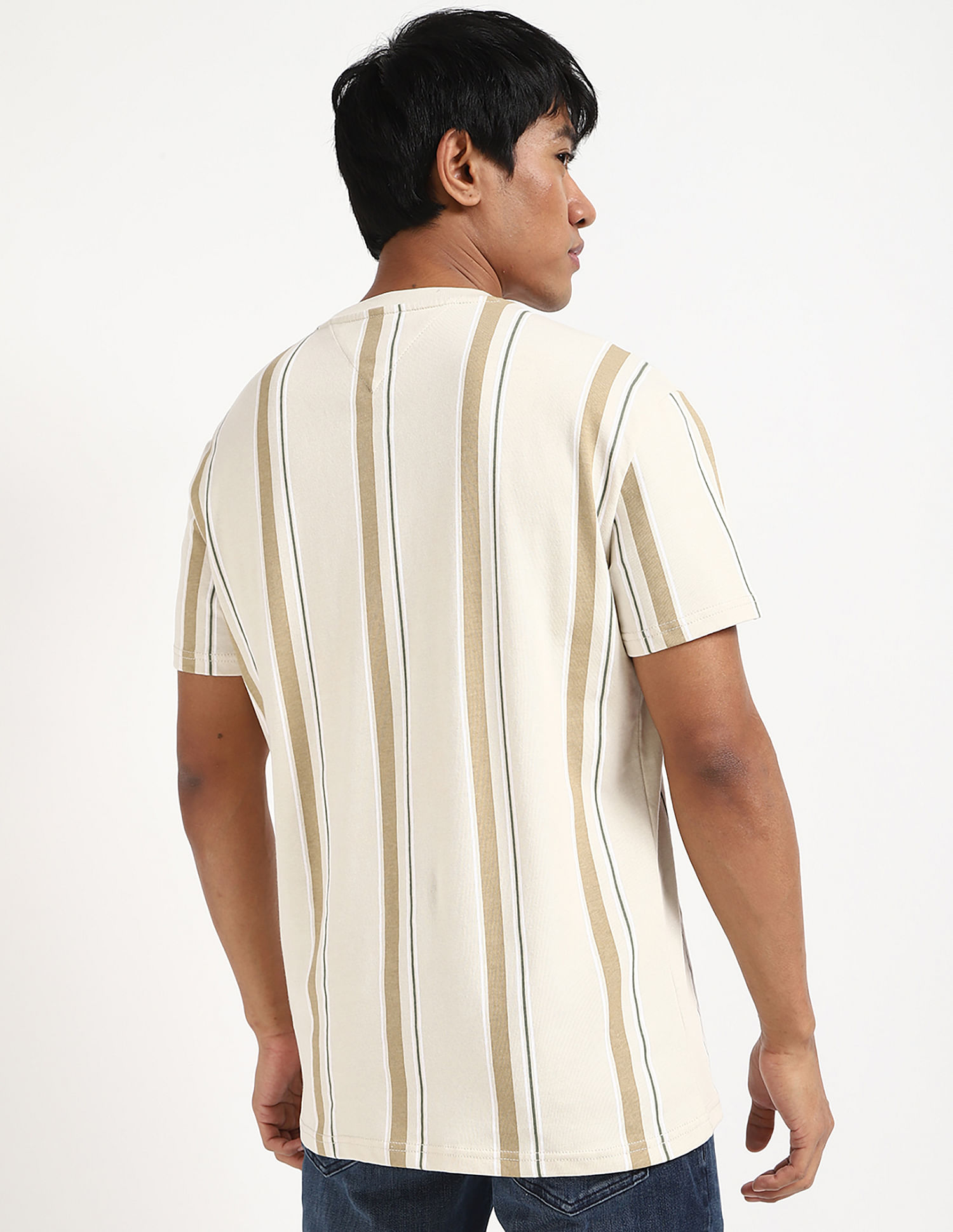 Tommy Hilfiger Striped Regular-Fit Cotton T-Shirt