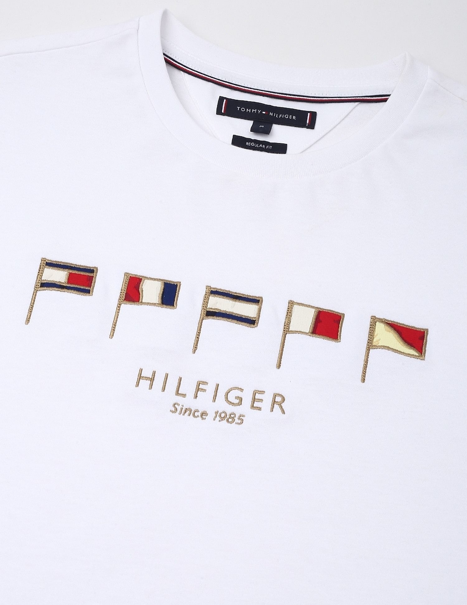 Tommy Hilfiger Embroidered Logo Regular-Fit Cotton T-Shirt