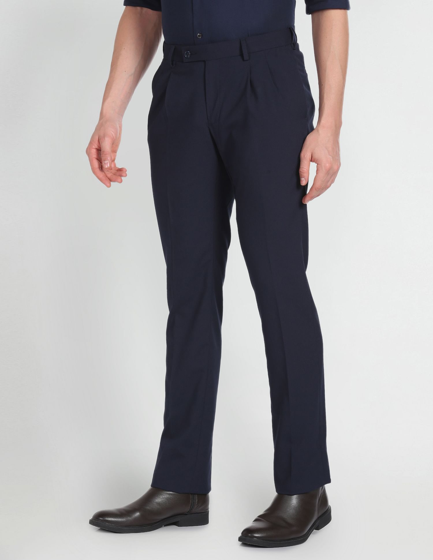 Arrow Slim Fit Mid RiseTrousers