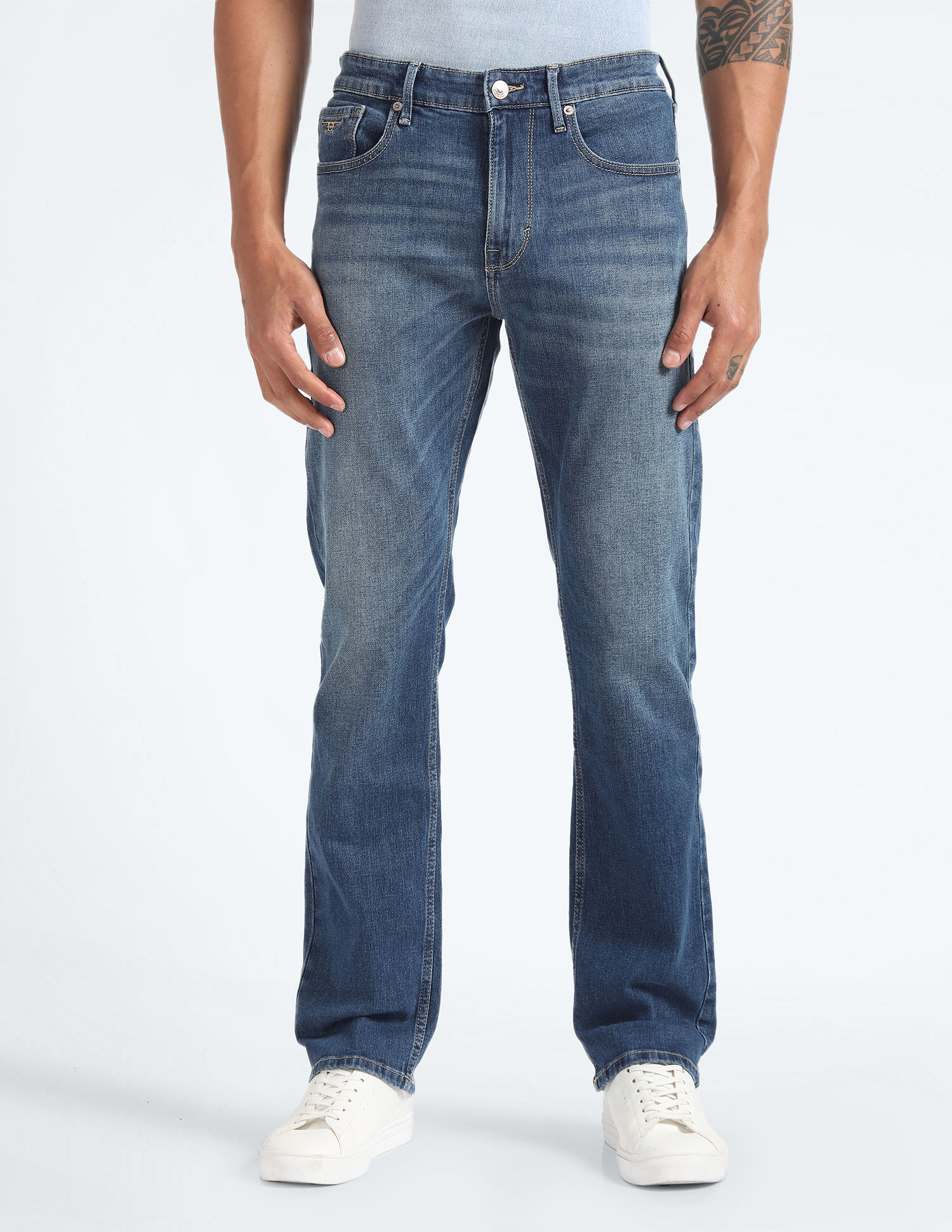 Flying Machine F-Jango Relaxed Straight Fit Jeans