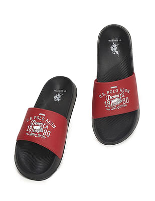 Buy U.S. Polo Assn. Brand Print Toplin 4.0 Slides NNNOW