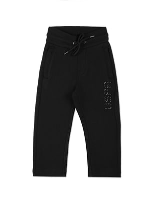 U S Polo Assn Kids Mid Rise Embossed Logo Track Pants