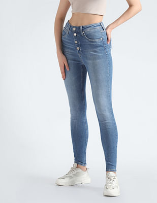 Buy Skiie Street Skinny Fit Navy Blue Denim Jeans For Women Online at Best  Prices in India - JioMart.