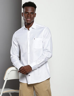 Tommy Hilfiger Dobby Textured Regular Fit Shirt