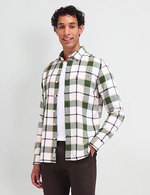 U S Polo Assn Denim Co Plaid Checked Slim Fit Shirt