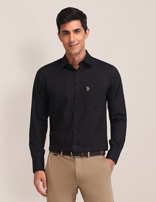 U S Polo Assn Tailored Fit Dobby Shirt