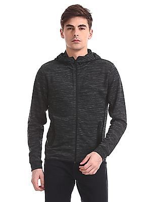 slim fit hooded sweatshirt